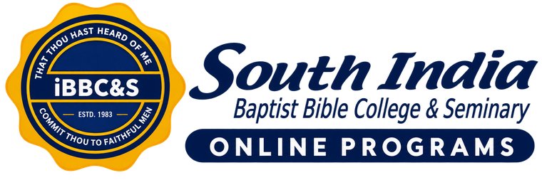 South India Baptist Bible College & Seminary — Online Programs